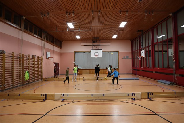 Salle de gym du Centre Scolaire de Crans-Montana